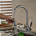 A0027 Brass pull out hot cold water sink faucet kitchen sink mixer tap